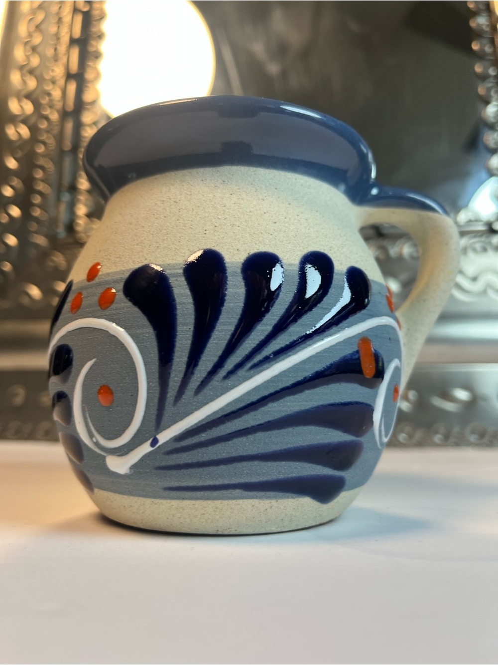 Jarrito Coffee Mug Mexican terracotta pottery art clay